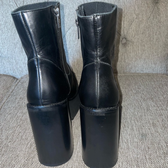 STEVE MADDEN Siene Platform Bootie Leather Size 38EU is 8 US - Picture 5 of 10